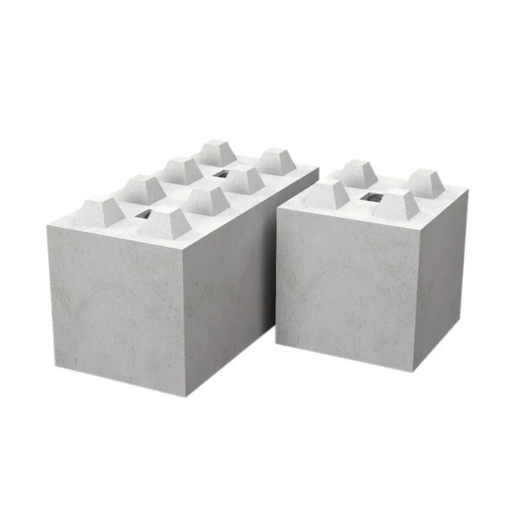 Bloki betonowe TYPU LEGO 80